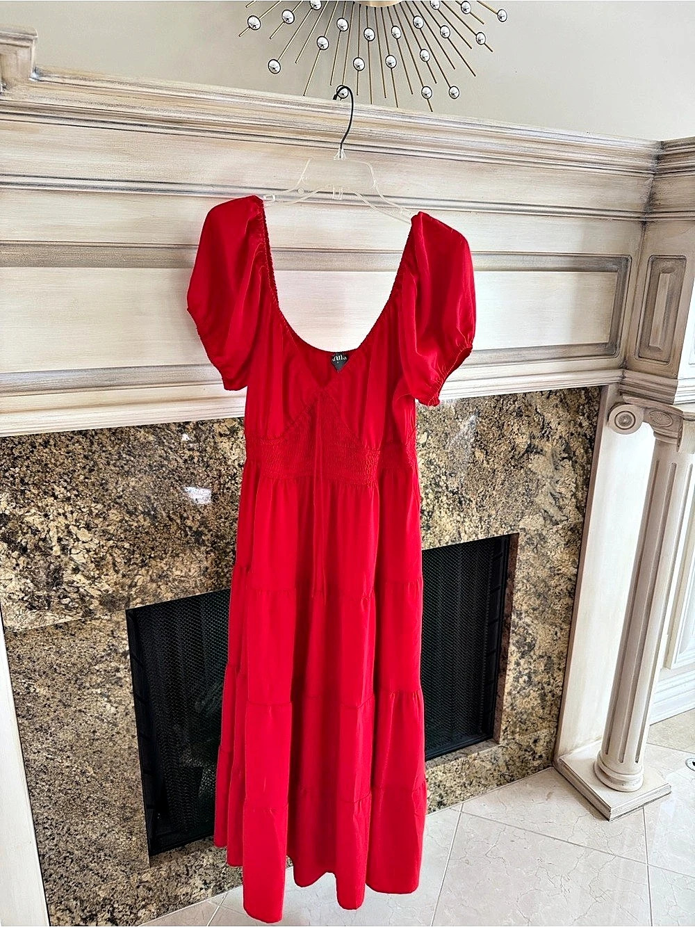 Arula Red Maxi Dress Size XS Like New